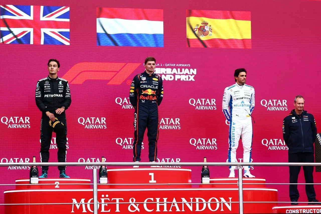 Podium Azerbaijan GP